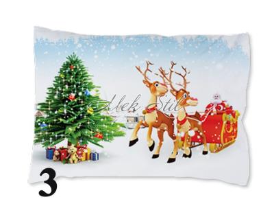 Спално бельо   Коледен текстил 2023 Коледна калъфка - Коледа в бяло